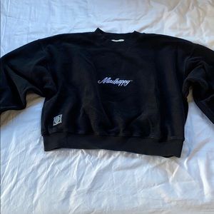 MADHAPPY special edition black crewneck sweatshirt